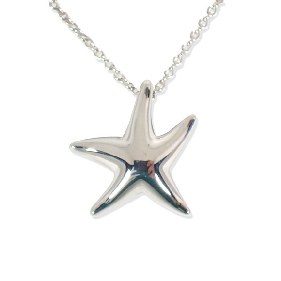 TIFFANY 925 Starfish Pendant Necklace